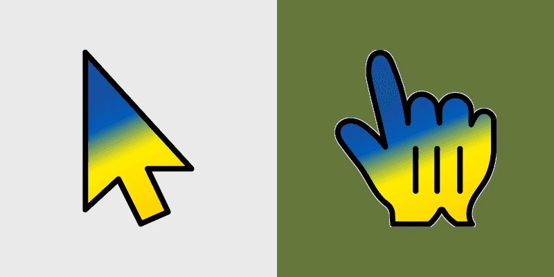 Custom Cursor Pack - Ukrainian Independence Day Edition