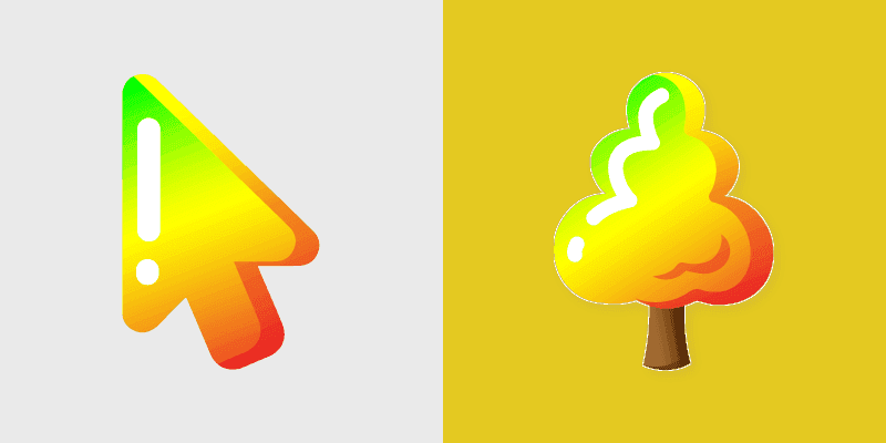 Cute Autumn Leaves Cursor Pack