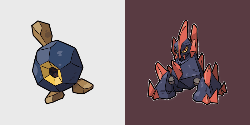 Roggenrola & Gigalith Custom Cursor Pack
