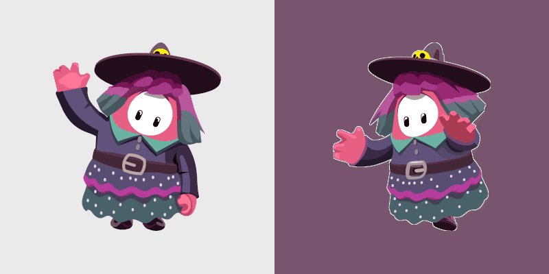 Custom Cursor Pack - Fall Guys Witch Magic