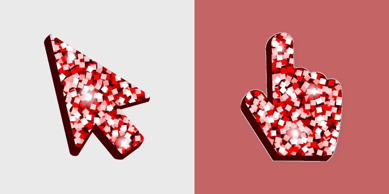 Red Confetti Cursor Pack