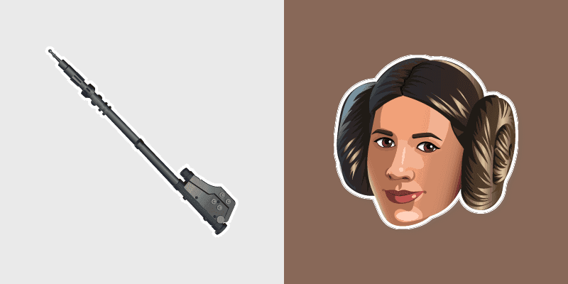 Leia Organa Cute Cursor Pack