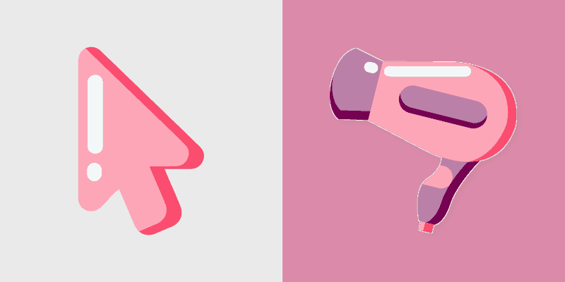 Stylish Pink Cursor Pack