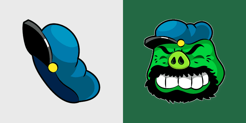 Cute Cursor Bluto Pig Angry Birds Pack