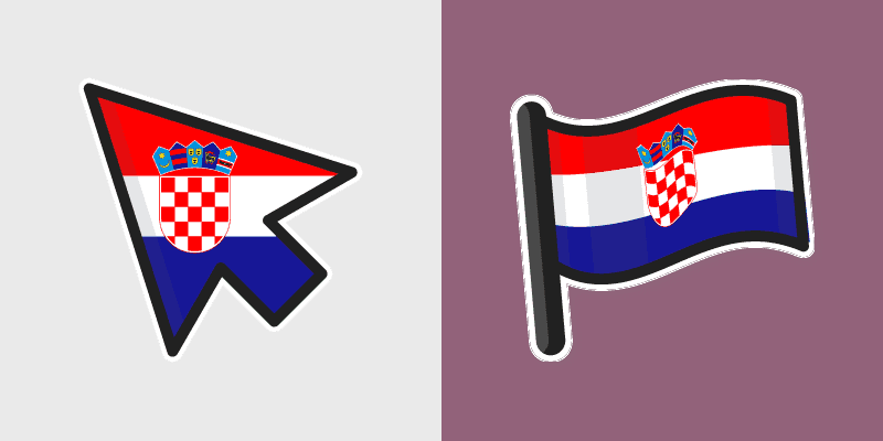 Croatia Flag Custom Cursor