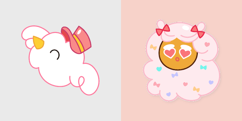 Cookie Run Cotton Candy Mouse Cursor Pack