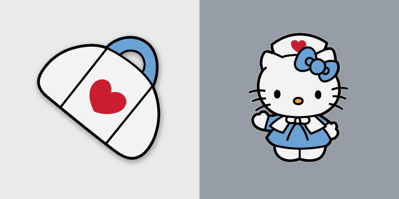 Cute Cursor Pack - Hello Kitty Nurse