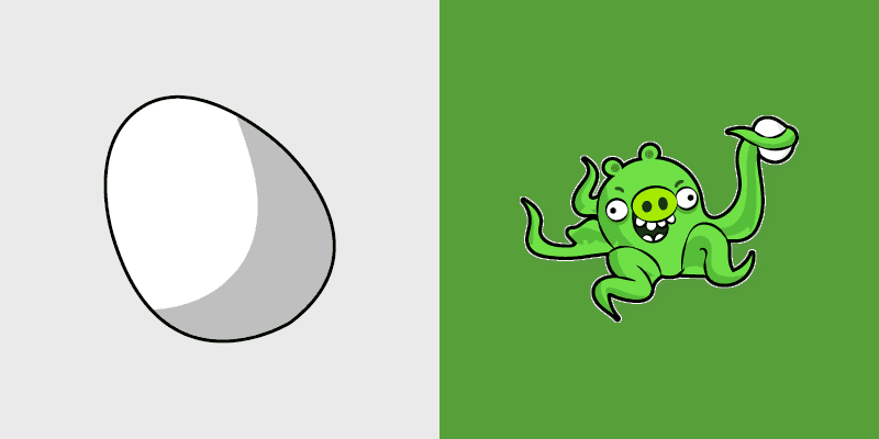 Angry Birds Custom Cursor - Octopus Pig