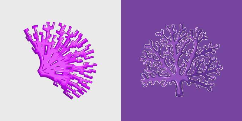 Vibrant Purple Corals Custom Cursor Pack