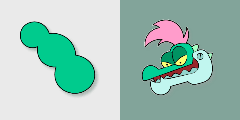 Custom Cursor: K.O.! Heroes' Big Alligator