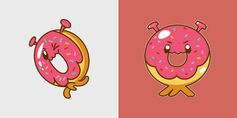 Cute Cursor Pack - Space Doughnut Cookie for Windows