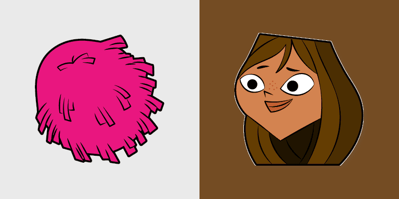 Custom Cursor Pack - Total Drama Courtney & Pom-Poms