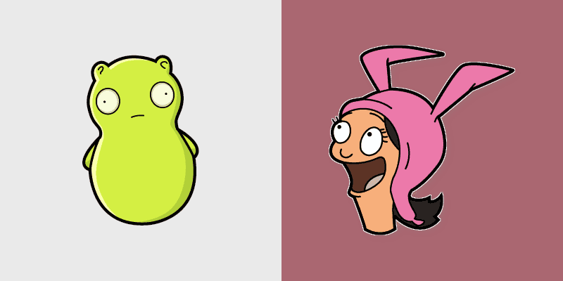 Custom Cursor Pack - Bob's Burgers Louise Belcher & Kuchi Kopi